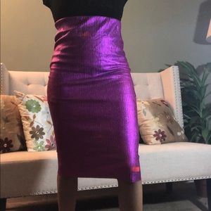 Zara metallic bodycon